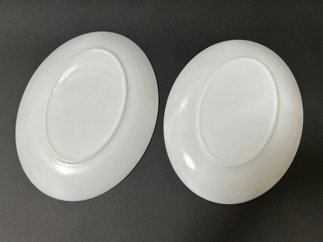 ファイヤーキング　皿　オーバルプレート　fire king ペア