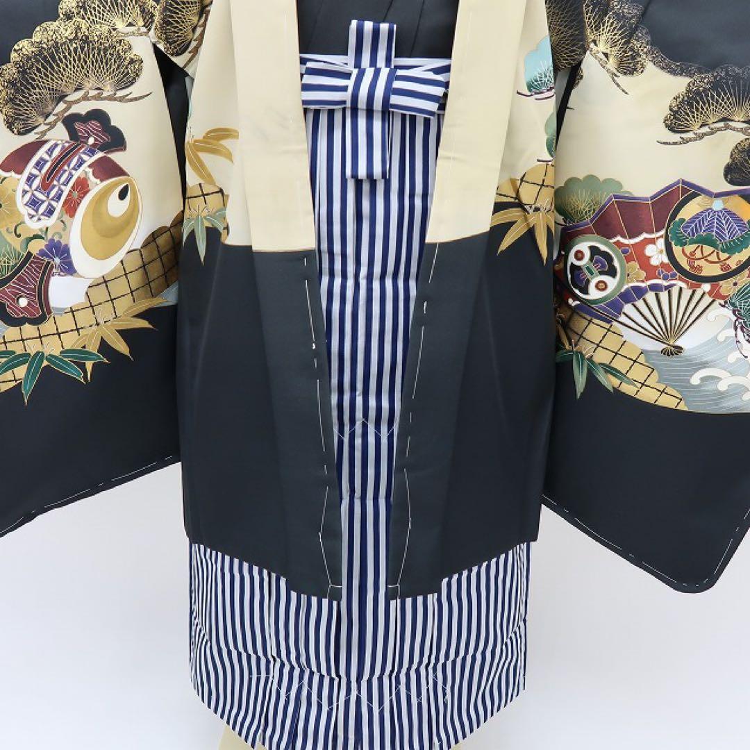 マリン✺未着用 七五三 ５歳 男児 8点セット 着物 C3