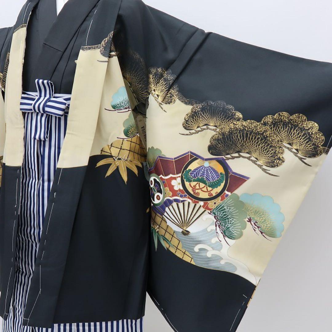 マリン✺未着用 七五三 ５歳 男児 8点セット 着物 C3