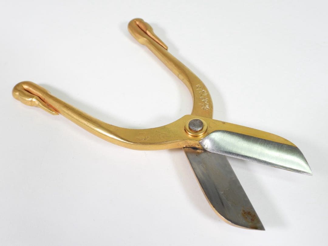 安重造 鋏はさみ 銘鶴寿 植木鋏 園芸鋏 剪定鋏 花切鋏 盆栽道具 池坊專永箱