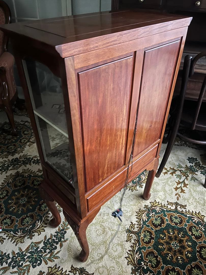 引き取り限定 猫脚 キャビネット 作家 ミニチュア ドールハウス 飾り棚 セット