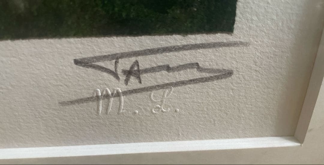 マリー・ローランサン 「三人の若い女」 500部限定 直筆サイン　特大サイズ