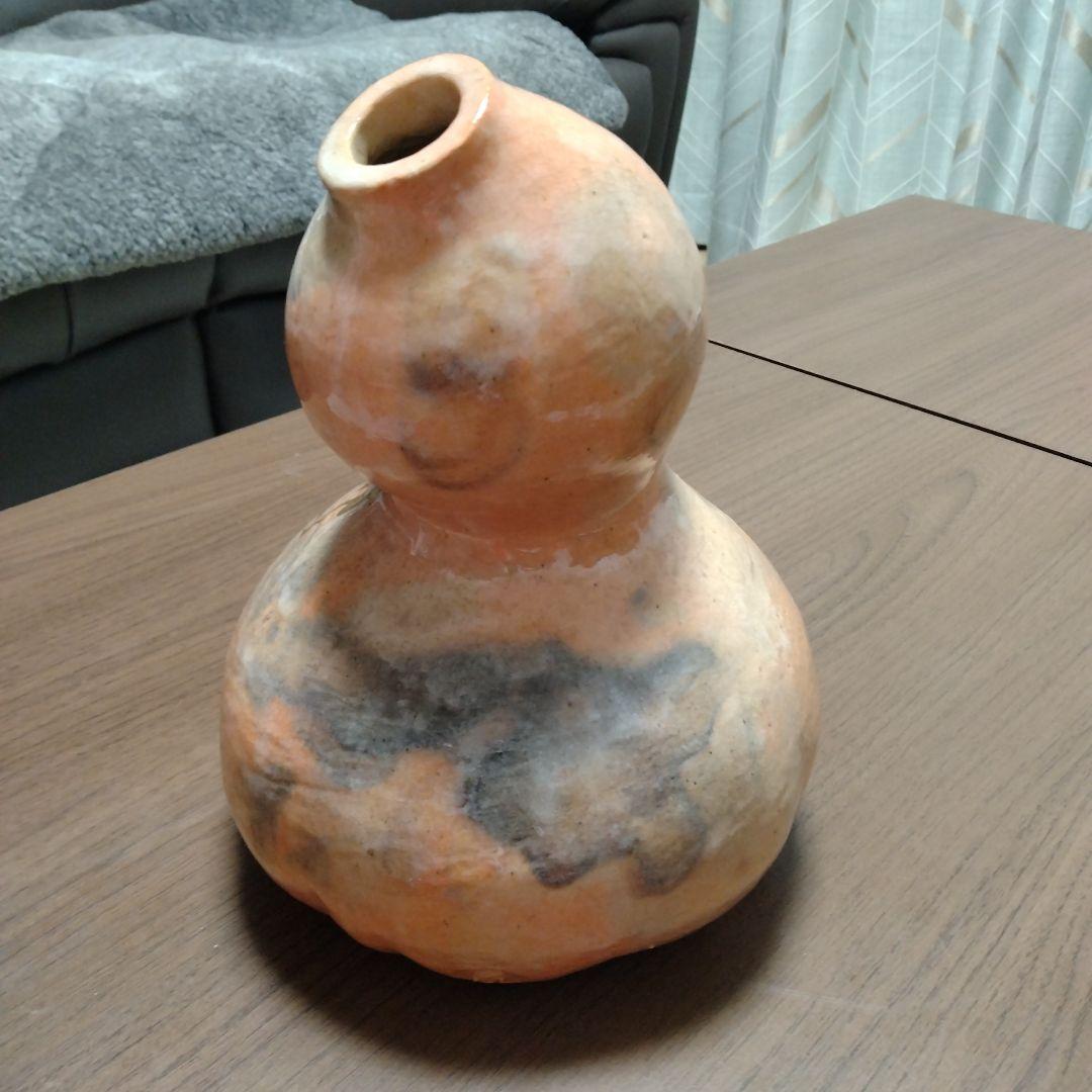 小川長楽　瓢箪 　本物　珍品 寸法：H約22.2cm×W約17.5cm