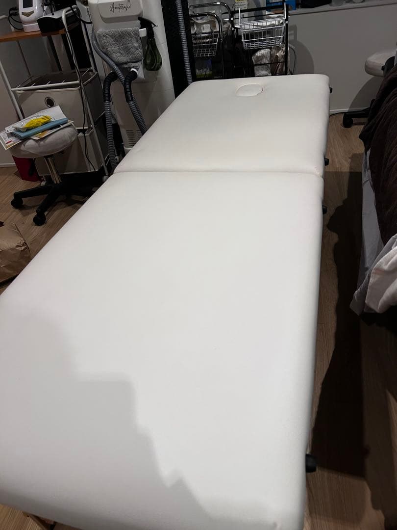 軽量木製折りたたみベッド （ホワイト）