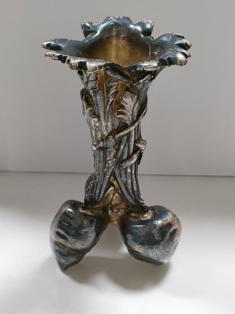 ●5022#0116　クリストフル/ミュージアム シリーズ 一輪挿し　3本人参