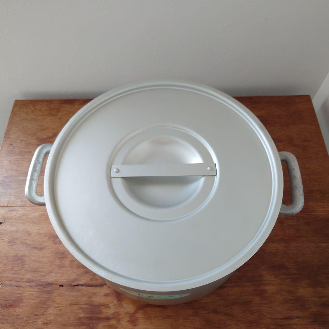 【未使用品】エレテック アルミ半寸胴鍋/ IH対応 33cm(18.0Ｌ)