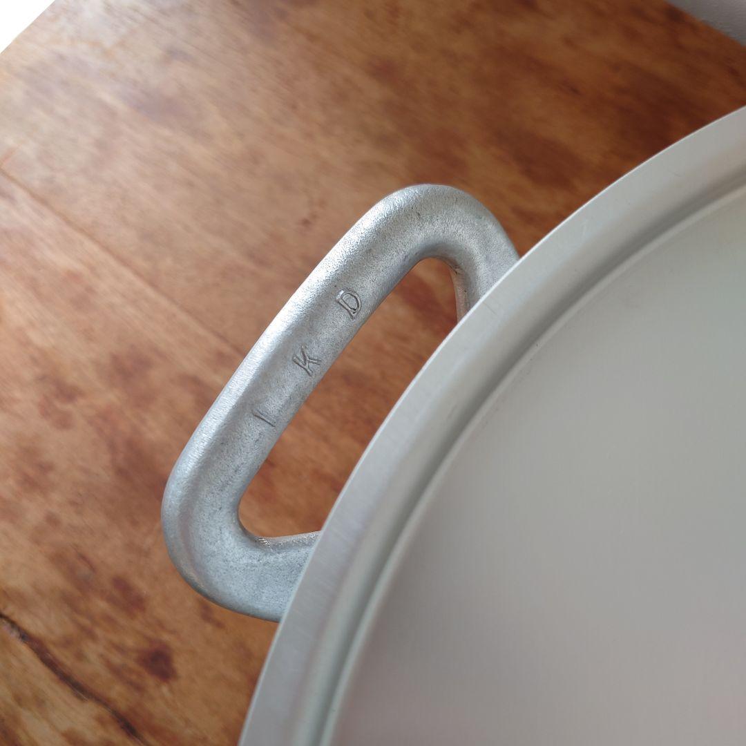 【未使用品】エレテック アルミ半寸胴鍋/ IH対応 33cm(18.0Ｌ)