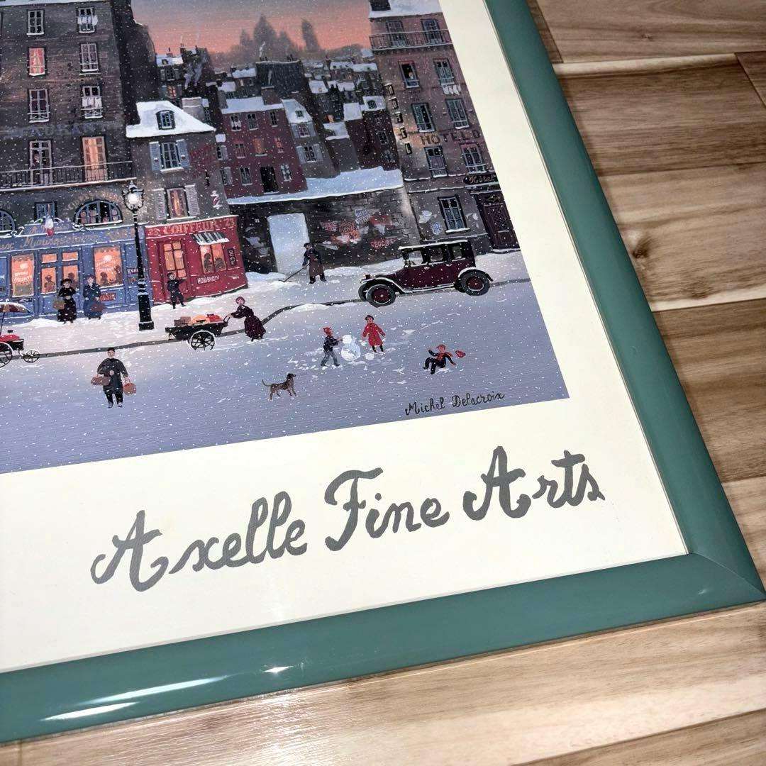 ミッシェル ドラクロワ 夕暮れのエッフェル塔 額入りポスター - メルカリ