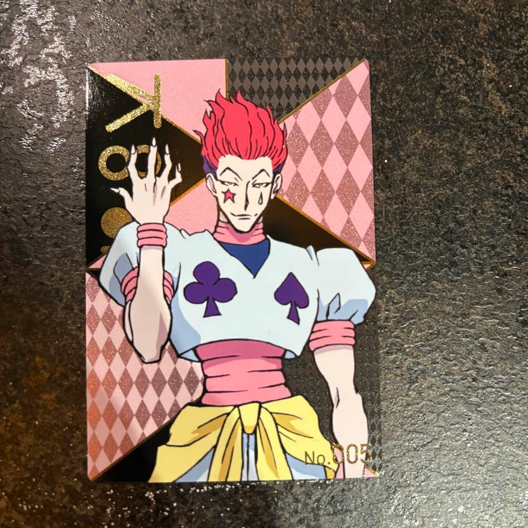 HUNTER×HUNTER ハンターハンター 銀だこ カード ヒソカ スリーブ付