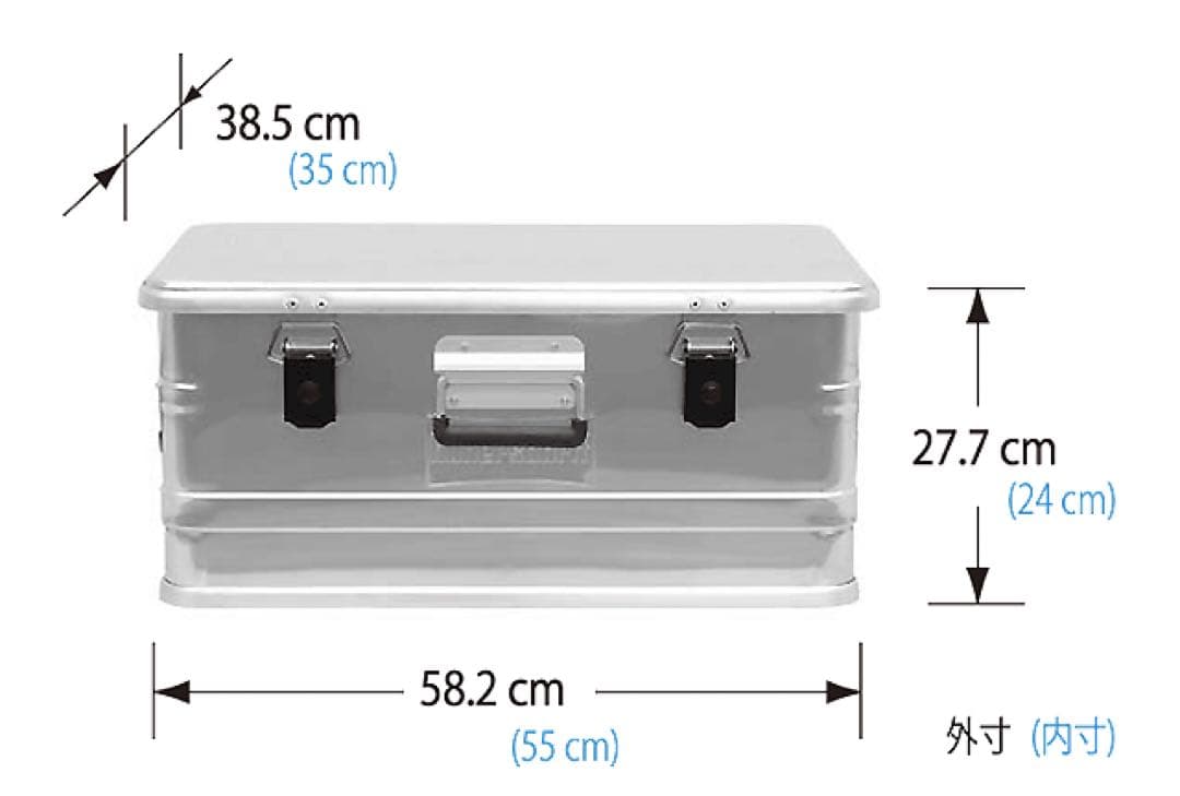 廃盤】Hunersdorff ヒューナースドルフ アルミコンテナ47Lレア - メルカリ