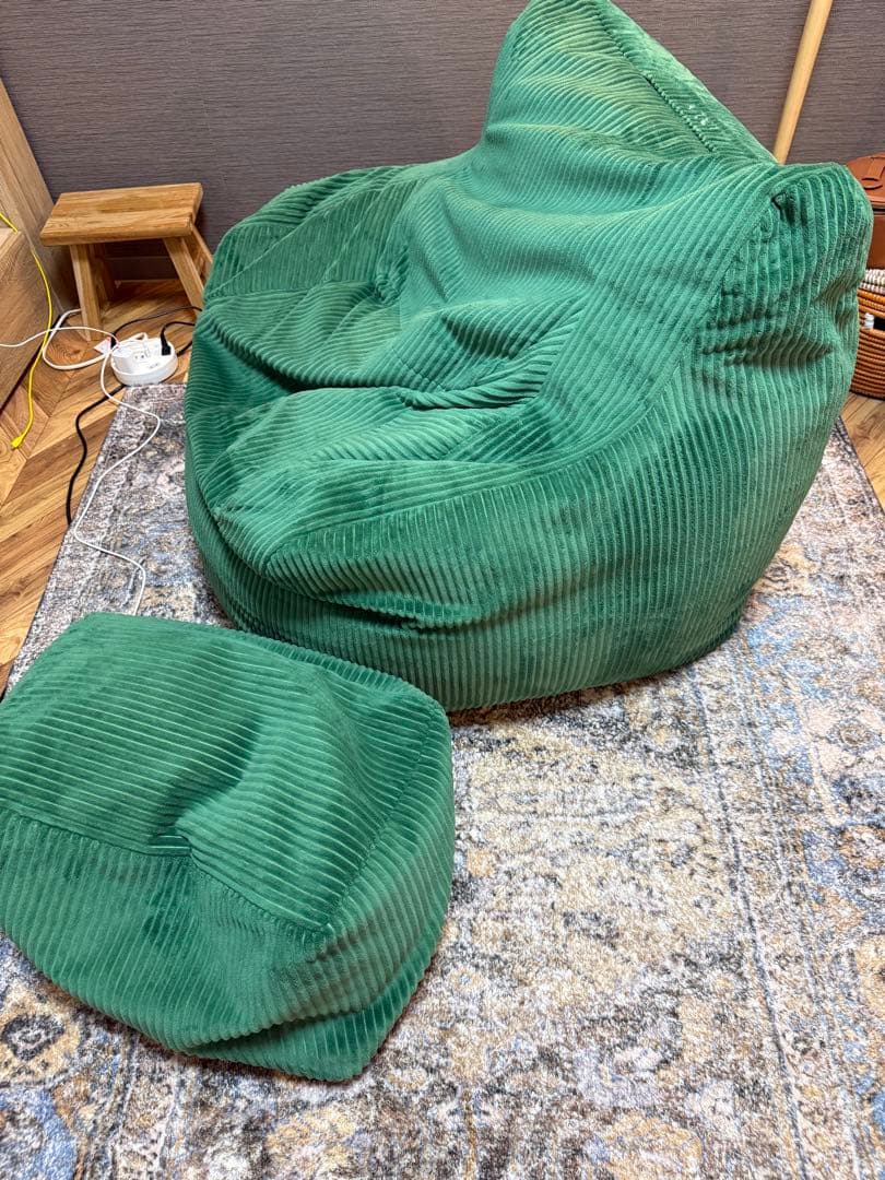 LOOSY ビーズソファ＋オットマン 美品