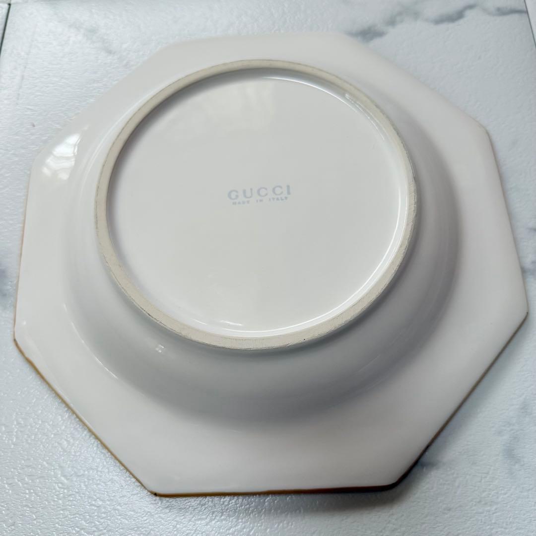 vintage グッチ オールドグッチ 八角皿 プレート 食器 バンブー