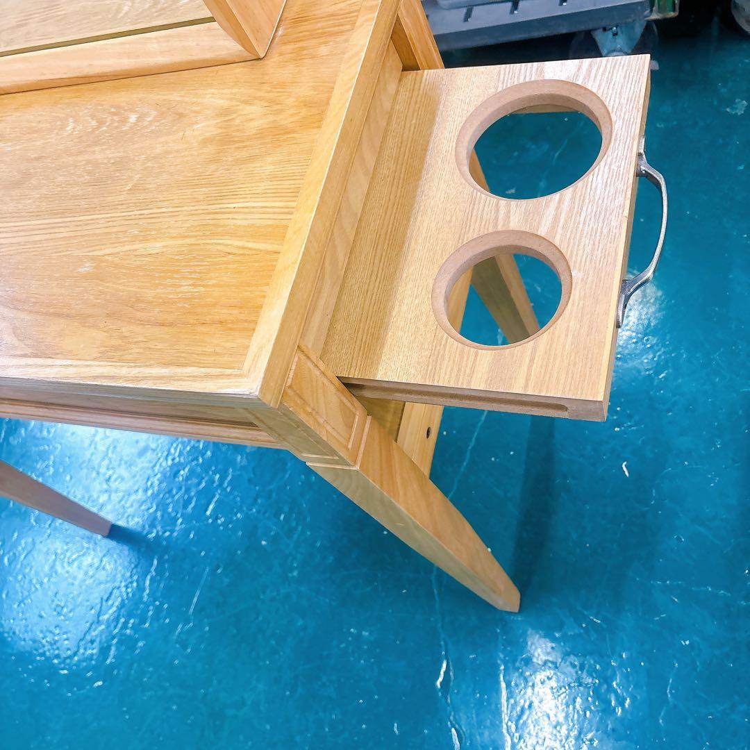 訳あり[送料込み】美容室 ドレッサー 片面 サロン 鏡台 木製