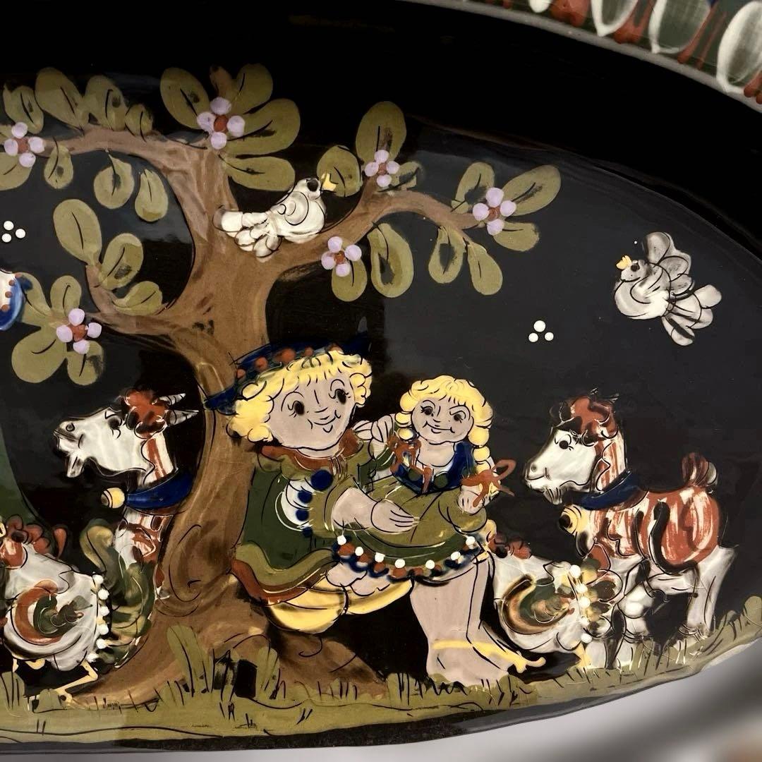 [希少] 北欧　プレート　ヴィンテージ　スイス　プレート　壁飾り