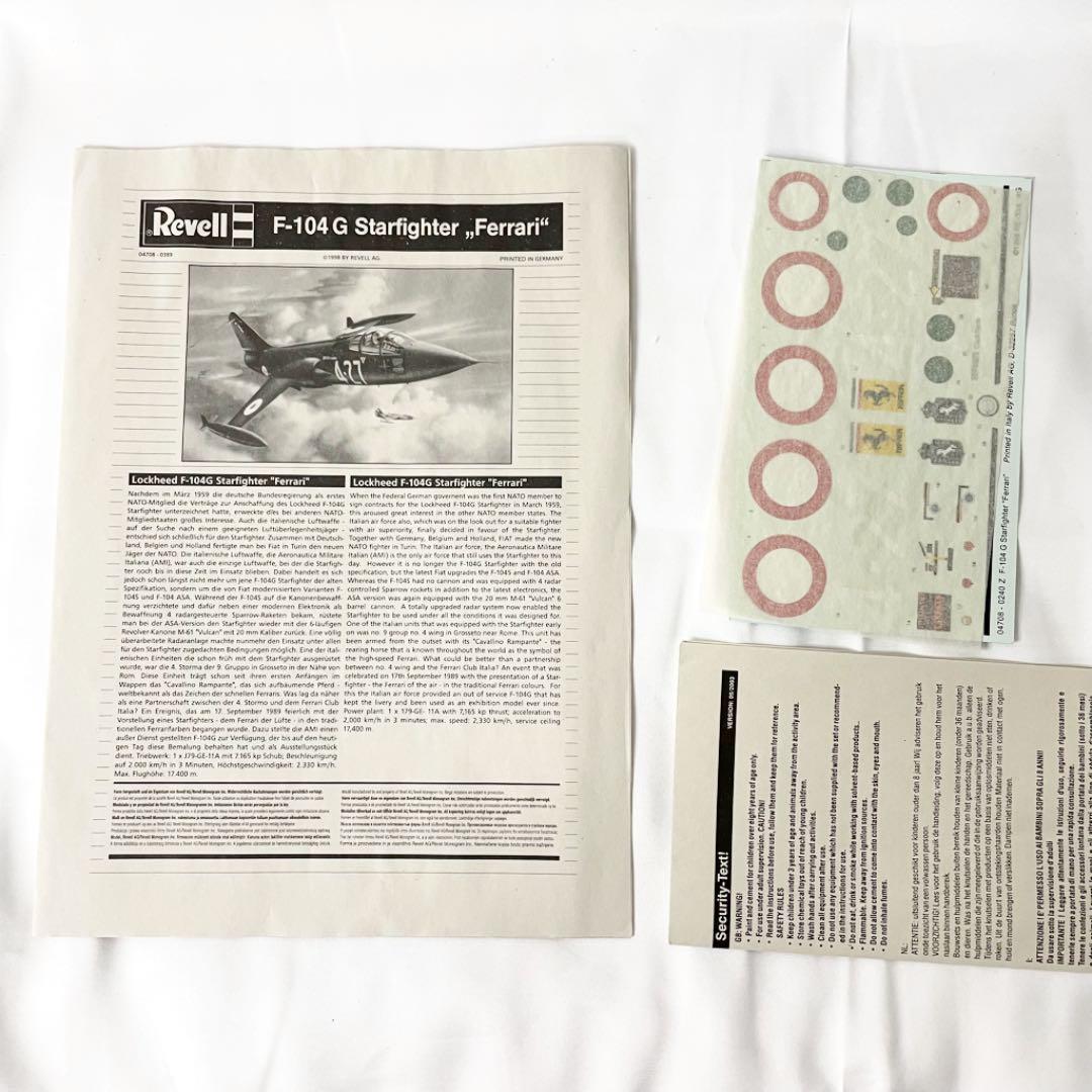 レベル F-104G スターファイター フェラーリ 1/32スケール プラモデル