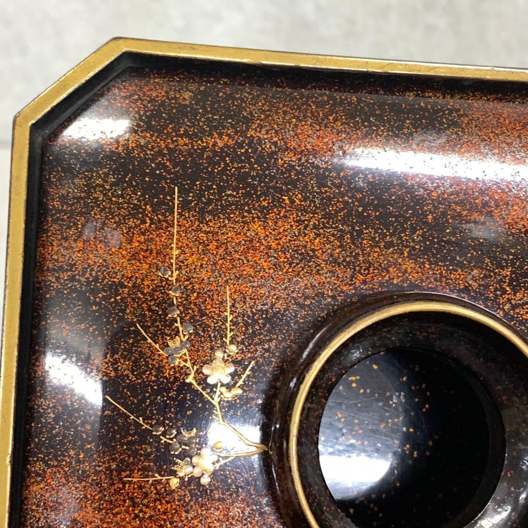 盃台 三ツ盃 台付 松竹梅 漆器 酒器 蒔絵 金彩 正月 祝