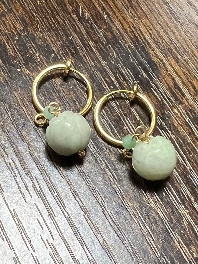 ポメころび❤️ サージカルフープイヤリング