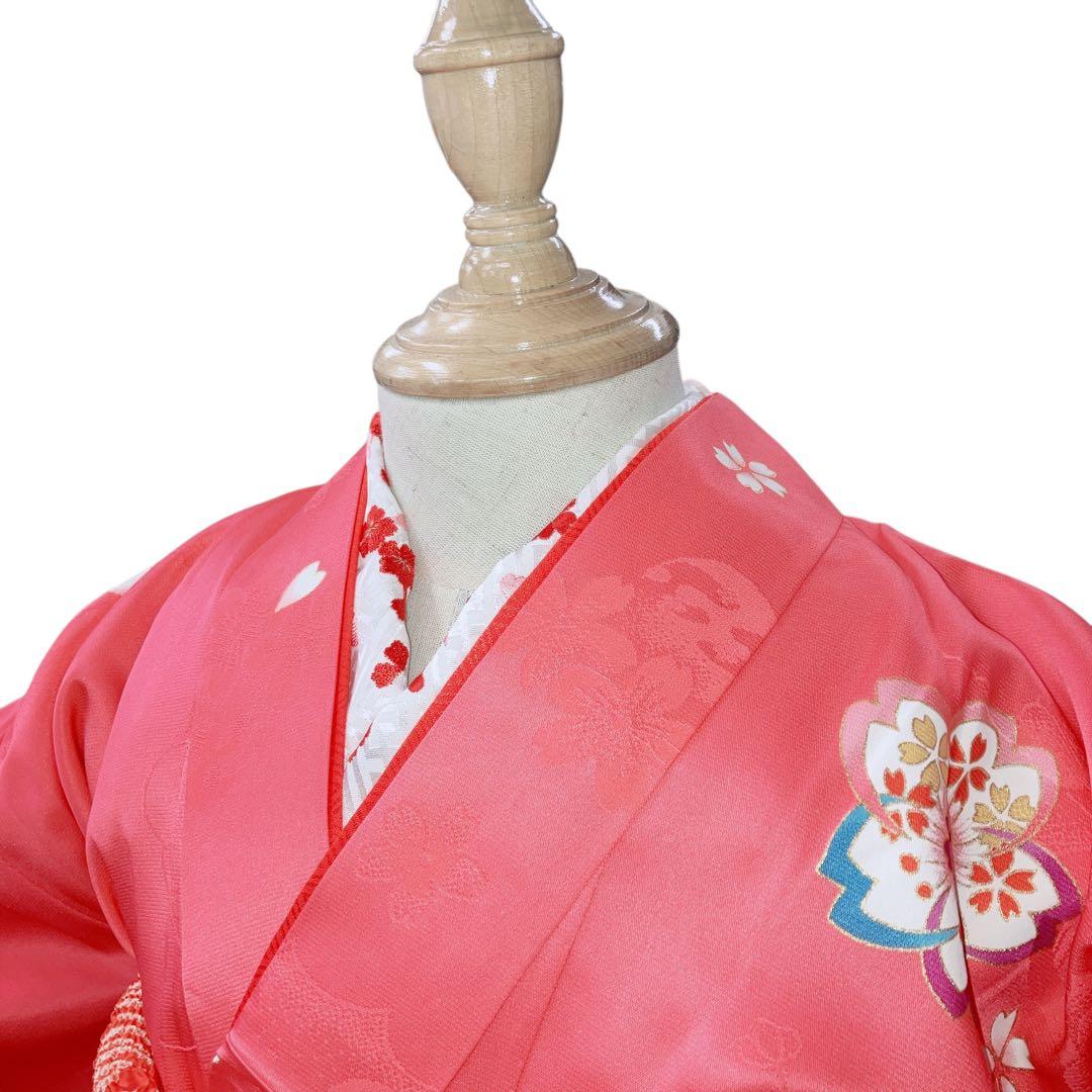 ◎mk-911　七五三　着物　襦袢　半衿　重ね衿　セット　女の子　10-16