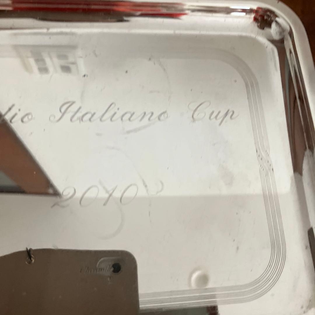 銀製　studis italiane cup 2010 クリストフル　トレー