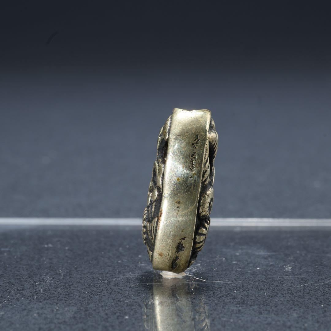 緒締め玉 菊透かし 提げもの 金属 R1647