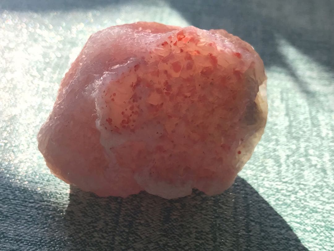 ゴビ石−1443 ゴビ瑪瑙　大粒 原石　ピンク