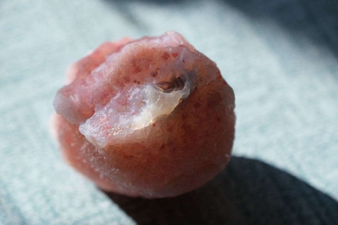 ゴビ石−1443 ゴビ瑪瑙　大粒 原石　ピンク