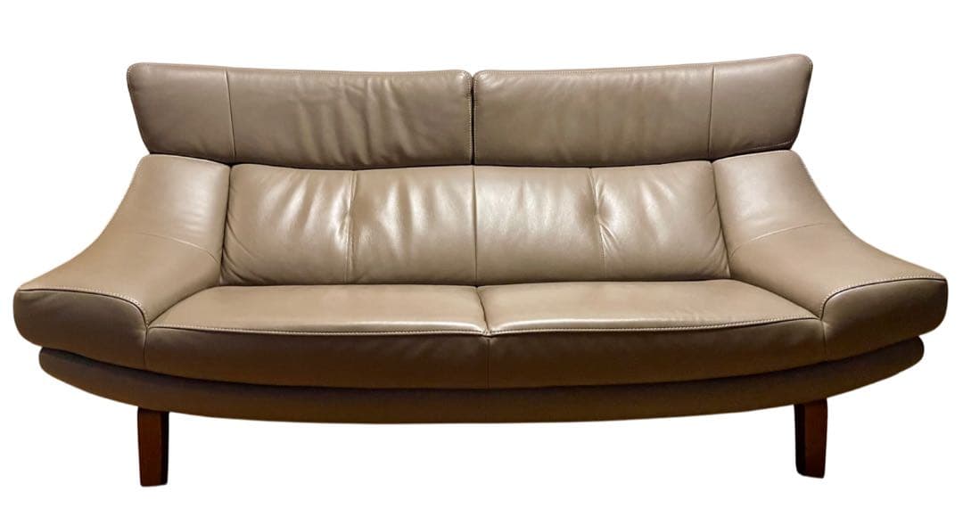 カリモク 2人掛けソファ 1890mm ZU4622 グレージュ モルトブラウン