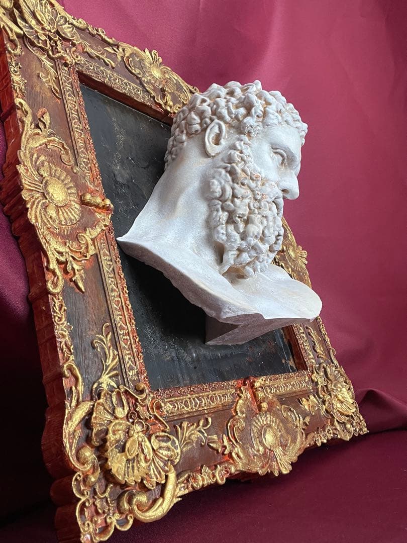 彫刻 ヘラクレス頭像Farnese Hercules Picture frame
