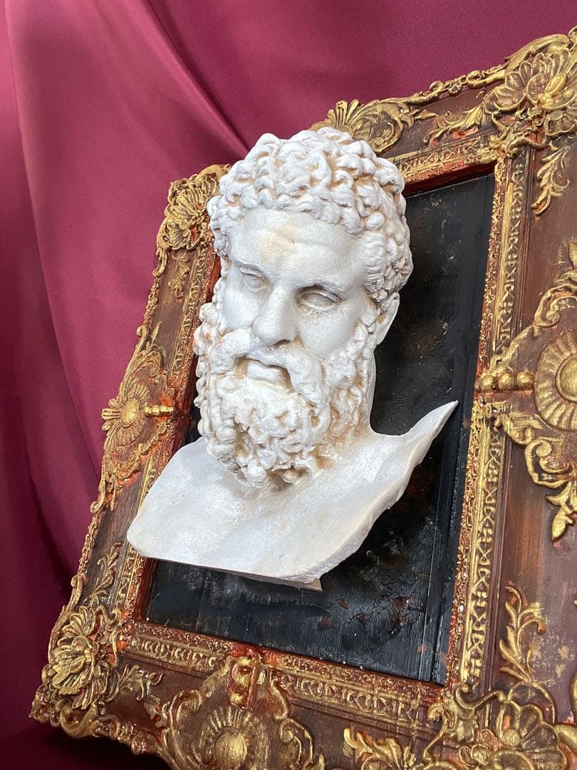 彫刻 ヘラクレス頭像Farnese Hercules Picture frame