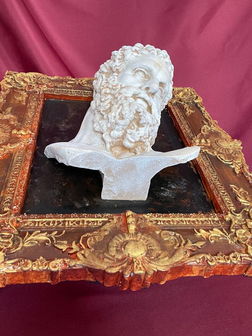 彫刻 ヘラクレス頭像Farnese Hercules Picture frame