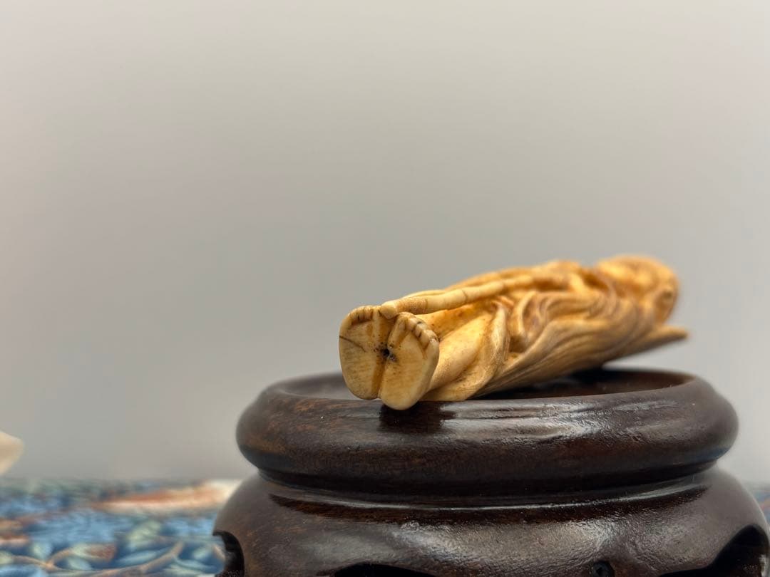 仙人　時代提物 根付 アンティーク　印籠