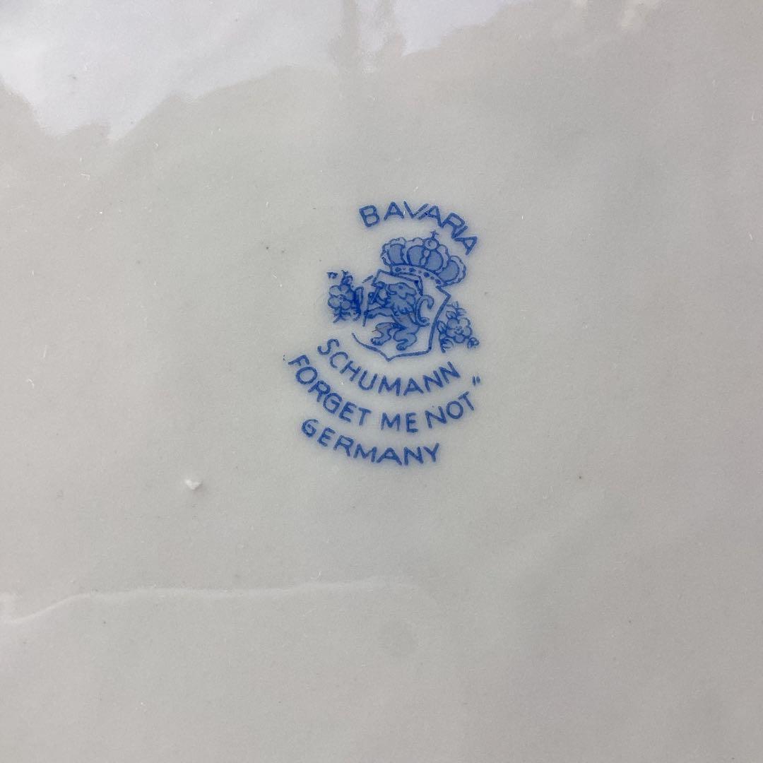 SCHUMANNBAVARIA 勿忘草24cmピアスプレートアンティーク《A》