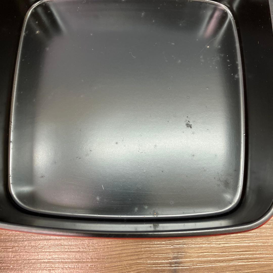 E-2 昭和レトロ 記念品 鎌倉彫風 漆器セット 三段重箱＆菓子鉢 記念