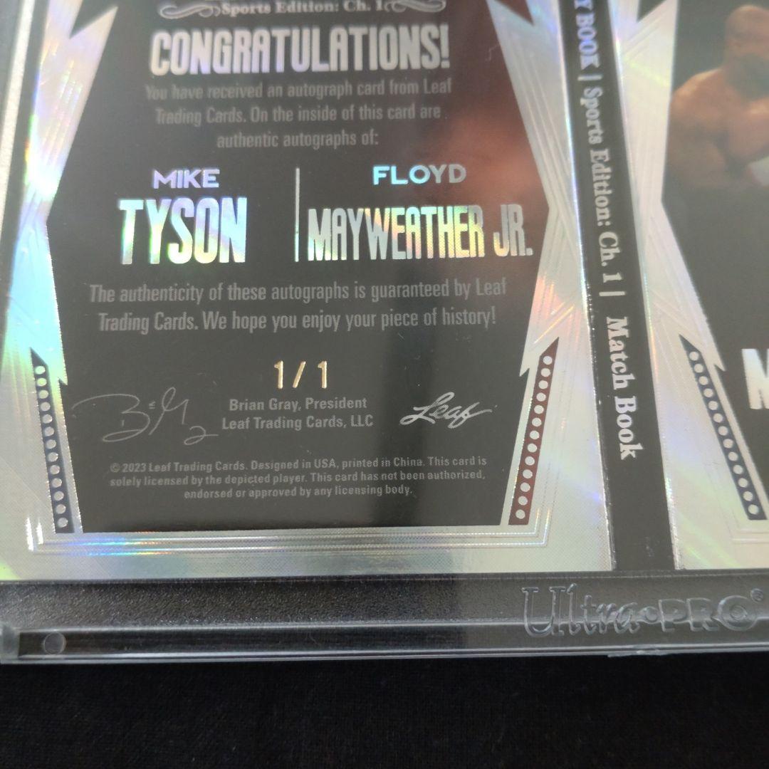 マイク・タイソン＆メイウェザー 直筆サインカード 1/1 - メルカリ