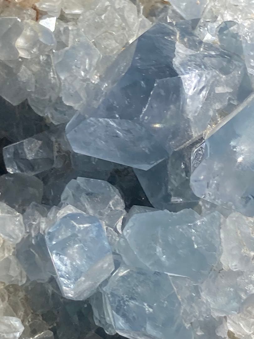 セレスタイト　原石　虹入　天然石　特大♡ キラキラつやつや