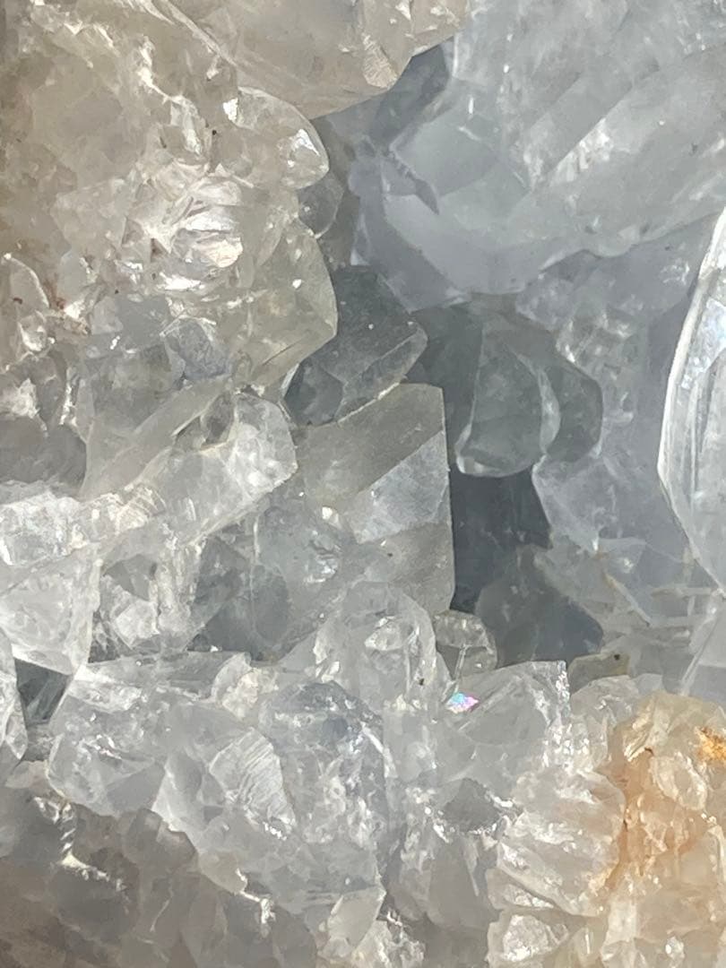 セレスタイト　原石　虹入　天然石　特大♡ キラキラつやつや