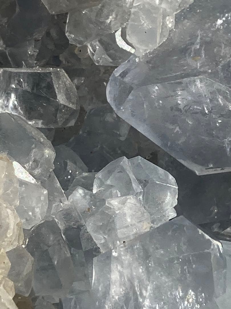 セレスタイト　原石　虹入　天然石　特大♡ キラキラつやつや