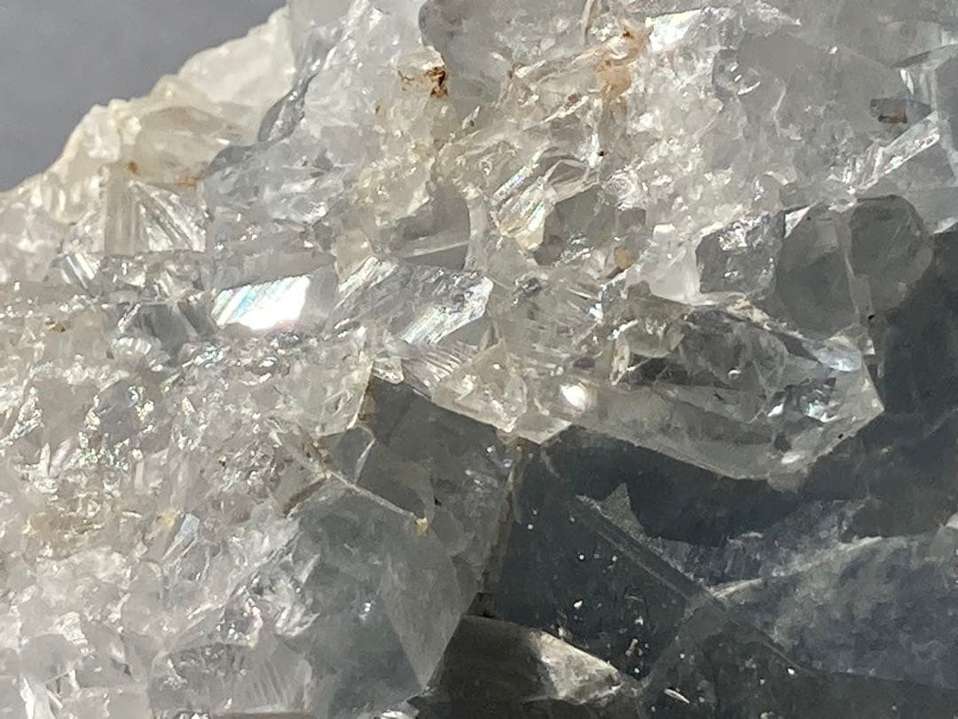 セレスタイト　原石　虹入　天然石　特大♡ キラキラつやつや