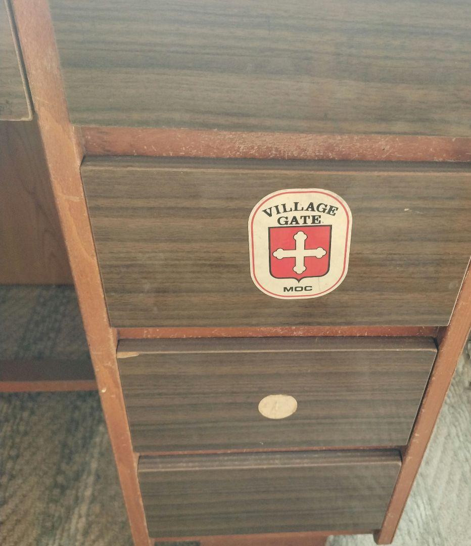 昭和レトロ　ヴィンテージ　学習机　事務机　文机