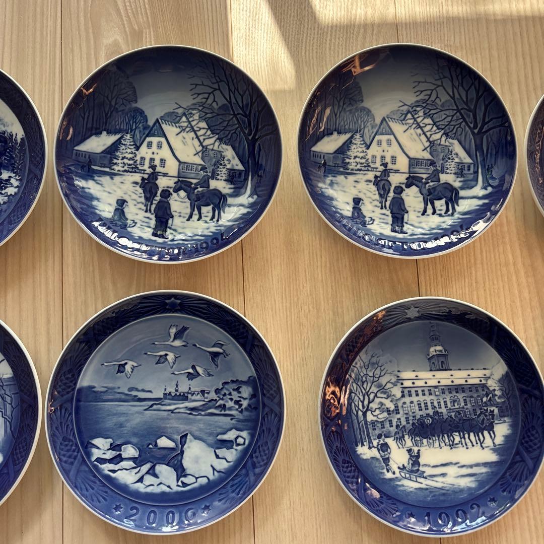 【まとめ売り】ロイヤルコペンハーゲン　イヤープレート　百貨店で購入