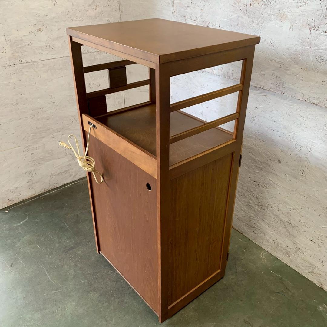 【カリモク】 キッチンボード キッチン収納 昭和レトロ アンティーク A0545