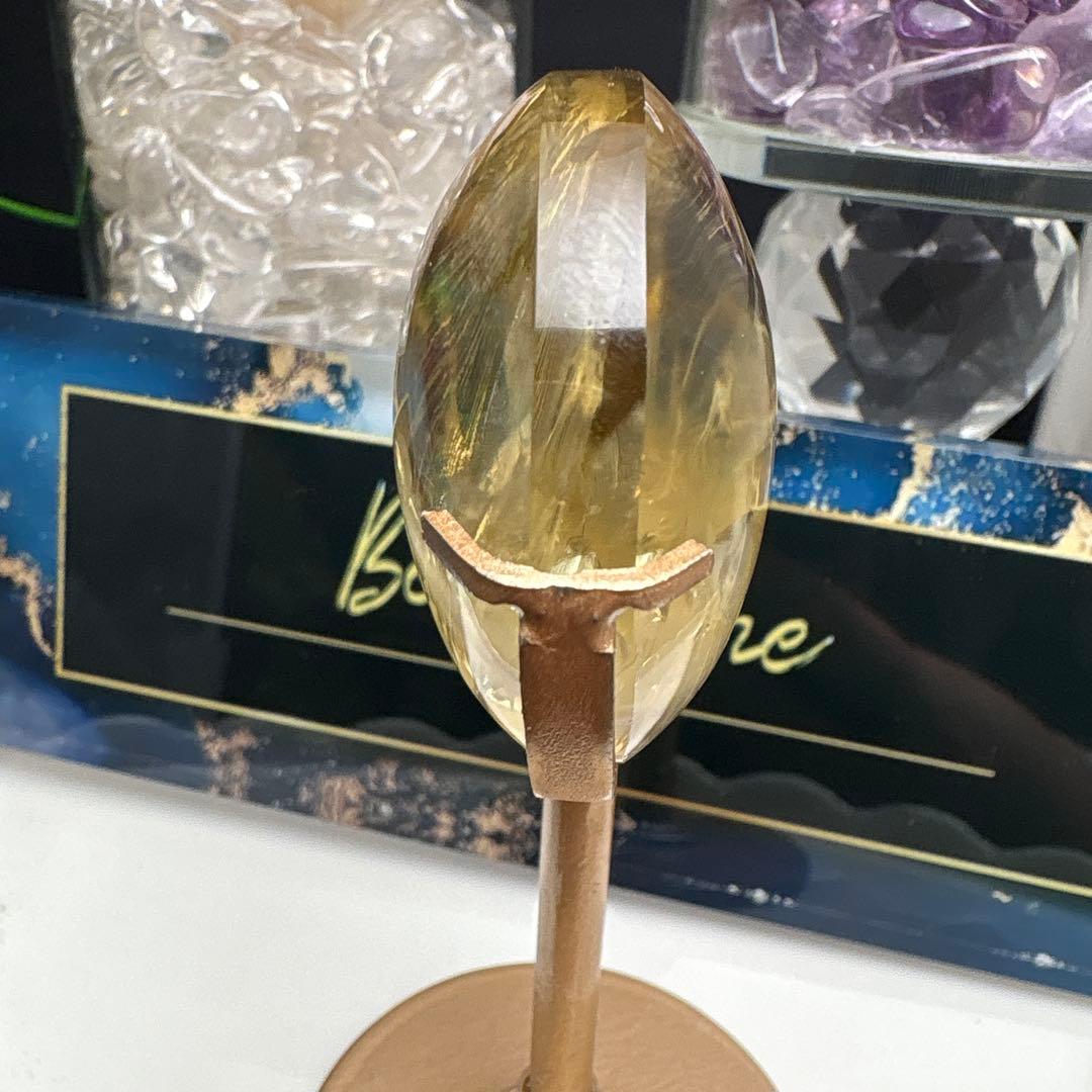 高品質 シトリン おはじき型♡♡No.2652