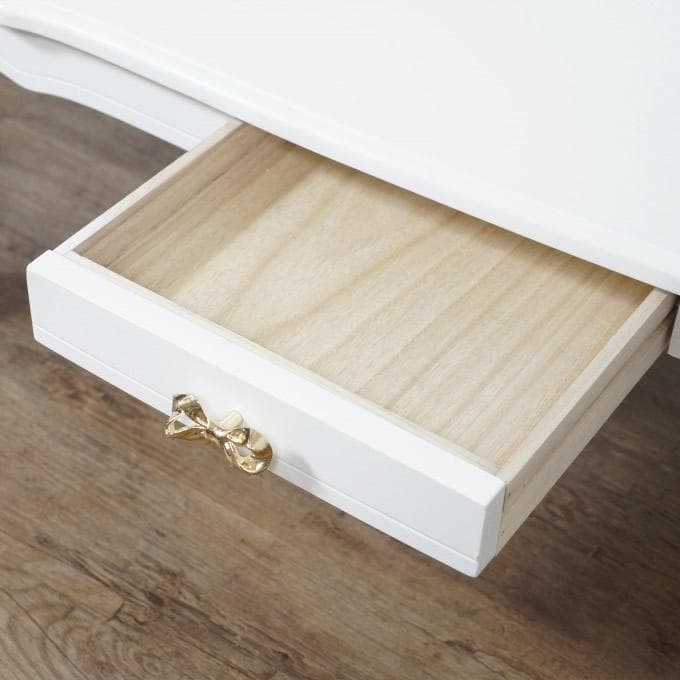 フォロー割【新品】ロマンティック　猫足 折れ脚テーブル　リボン　ガーリー