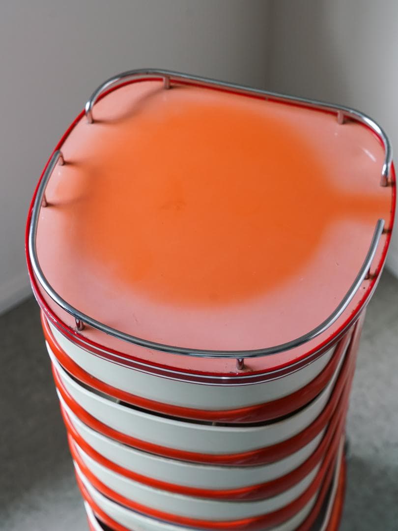 70's vintage スペースエイジ ツールワゴン シェルフ ポストモダン