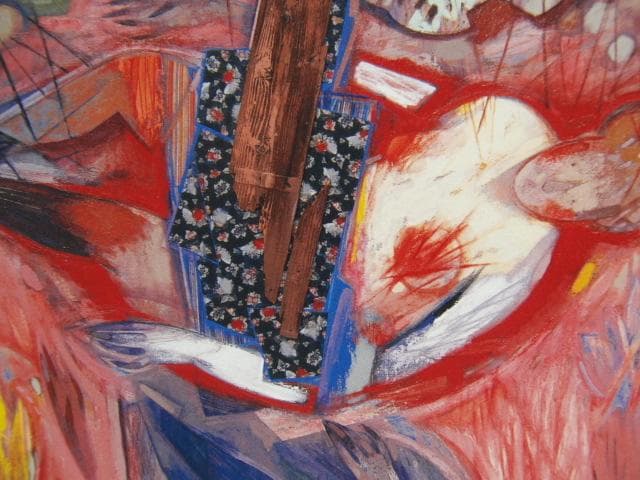 木原正徳、【ひとかたち（桃色の露）】、希少な画集画、新品高級額 額装付