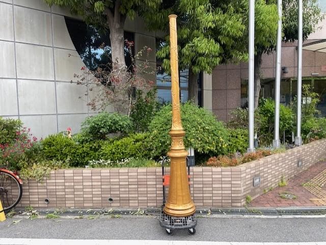 ゴールド装飾水栓柱