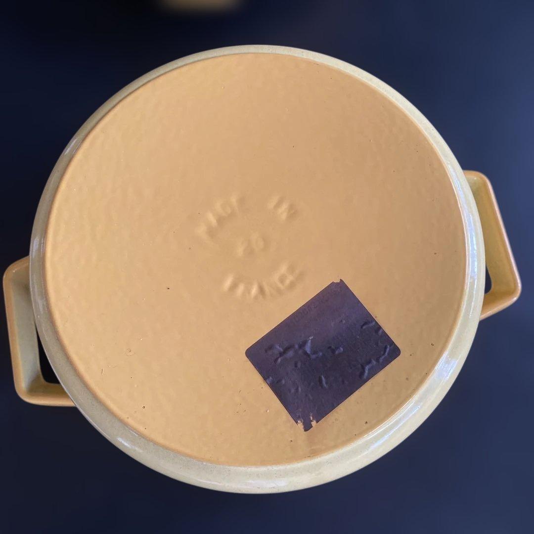 【新品 未使用】staub ココット ラウンド 20cm イエロー