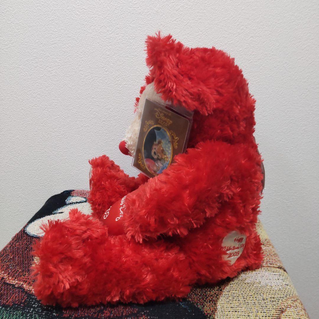 希少！　2003　バレンタイン　ディズニーベア　ダッフィー　WDW　赤　レッド