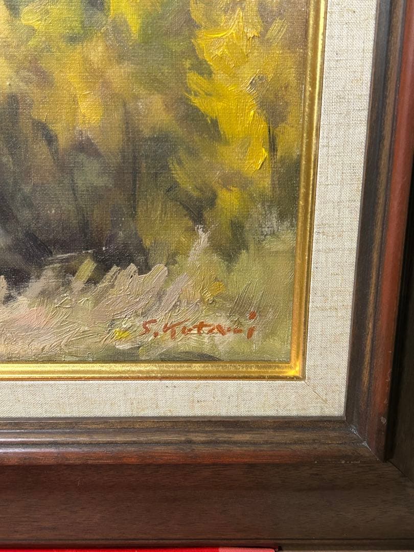 小渓住久　1982年　白馬新雪　油彩画