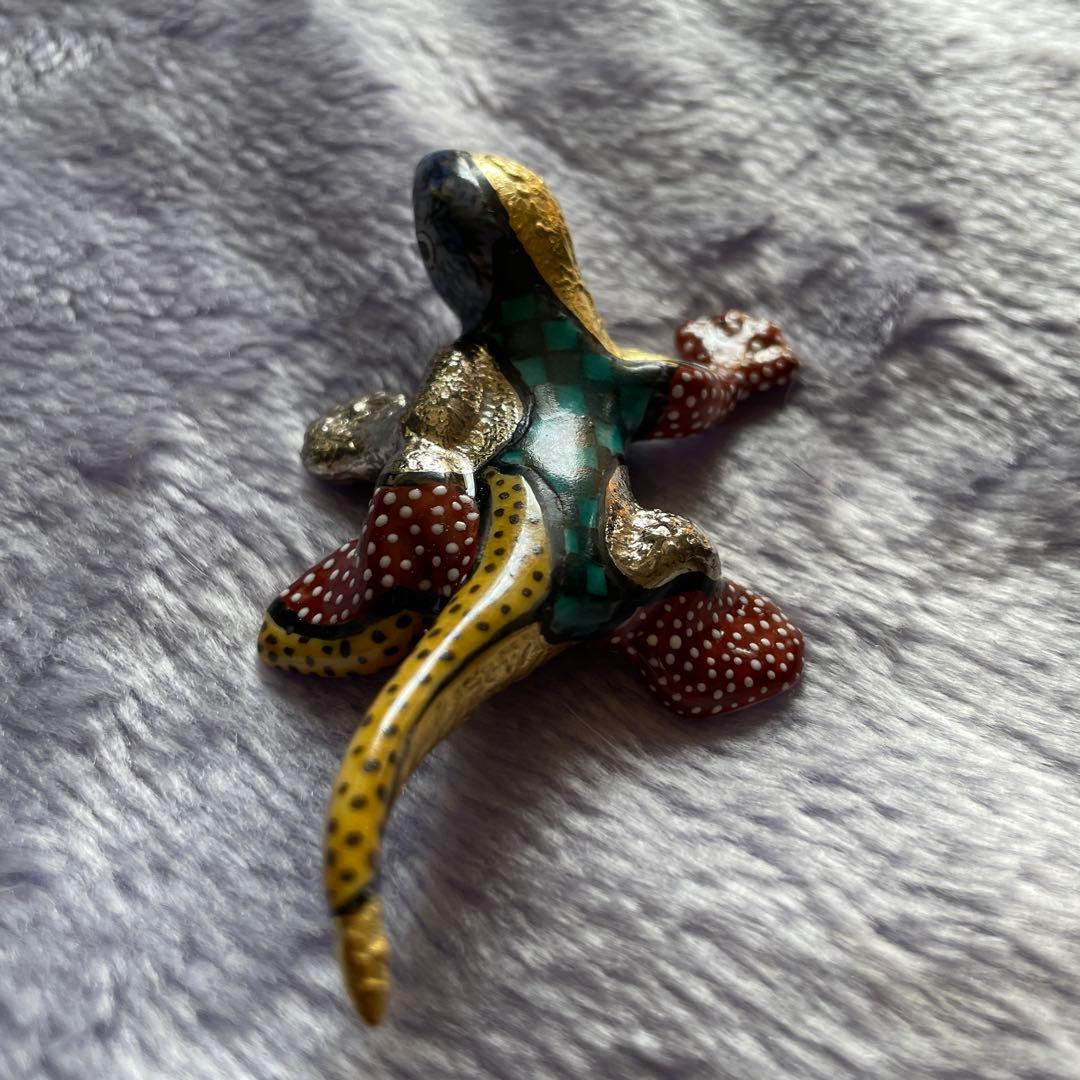 希少】九谷焼 ヤモリの置物 木箱付き - メルカリ